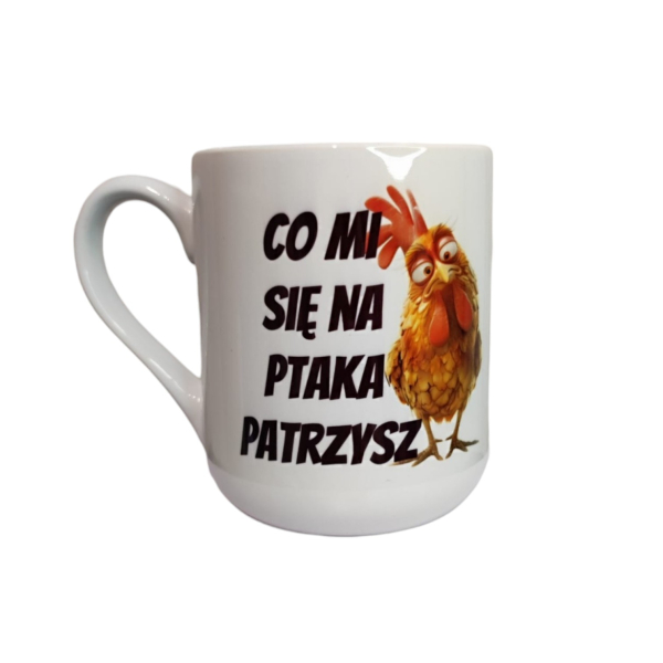 Kubek, śmieszny, ptak